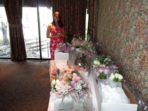 Amanda's wedding - flowers delivered