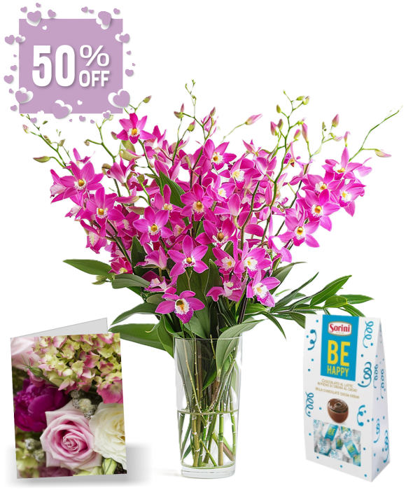 100 fleurs d'orchidées pour la fête des mères III