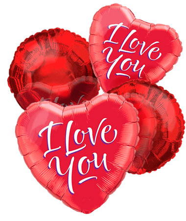 "I Love You" Balloon Bouquet (4)