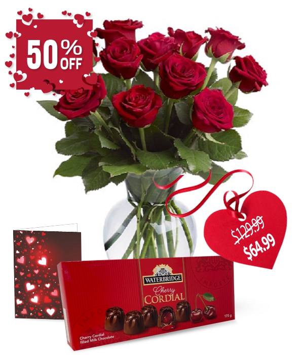 Dozen Roses & Chocolate Special